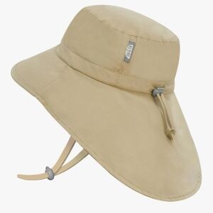 JAN & JUL Cotton Sun-Hat Wide Brim Olive Khaki 6-24M no harmful chemicals or dye